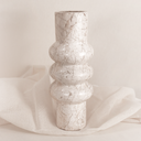 FLORERO TRES CURVAS - MÁRMOL MALLA BEIGE