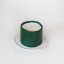 VELA CURVA EMERALD CON PLATO CRUDO