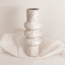 FLORERO TRES CURVAS - MÁRMOL MALLA BEIGE