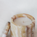 VASO DE VELA - ÓNIX SAN LUIS VETEADO