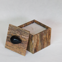 VELA CHICA EN CAJA - MÁRMOL TRAVERTINO ROJO