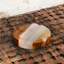 CENICERO TRÍO CHICO - MÁRMOL TRAVERTINO FIORITO, ÓNIX NARANJA Y ÓNIX VERDE