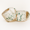 TAZA MANIJA GRUESA - SALPICADO DE EMERALD