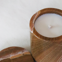VASO DE VELA - ÓNIX CARAMELO