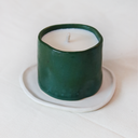 VELA CURVA EMERALD CON PLATO CRUDO